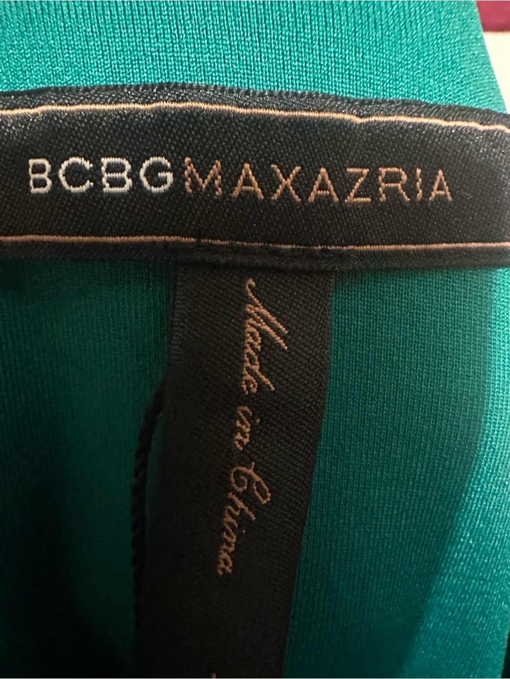 BCBGMaxAzria Teal Maxi Dress